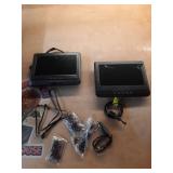 onn 10  1024p Dual Screen DVD Player with Digital Panel  Black (Parts only) - Retail: $125