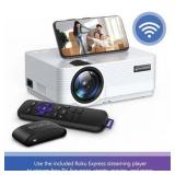 VANKYO Leisure 470 HD Mini Projector with Roku Express Streaming Player  50000 Hrs LED Life  240   Display Screen for Home Theater & Outdoor Movies - Retail: $125