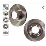 Pack of 2 ,Brake Disc 2-Wheel Set Compatible with Toyota Tacoma 2005-2023, 4Runner 2003-2009, FJ Cruiser 2007-2014 Front and Rear, Plain Surface, Vented, 6 Lugs, 319.02 mm, 4WD, RWD, Pro-Line Series -