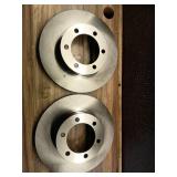 Pack of 2 ,Brake Disc 2-Wheel Set Compatible with Toyota Tacoma 2005-2023, 4Runner 2003-2009, FJ Cruiser 2007-2014 Front and Rear, Plain Surface, Vented, 6 Lugs, 319.02 mm, 4WD, RWD, Pro-Line Series -