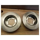 Pack of 2 ,Brake Disc 2-Wheel Set Compatible with Toyota Tacoma 2005-2023, 4Runner 2003-2009, FJ Cruiser 2007-2014 Front and Rear, Plain Surface, Vented, 6 Lugs, 319.02 mm, 4WD, RWD, Pro-Line Series -