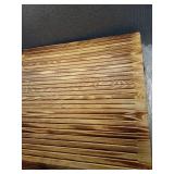 Wooden Threshold Ramp for Home Steps, 8\" Rise Doorway Ramp with Non-Slip Grooves, Door Ramp for Wheelchair/Walker/Cart/Scooter, (31.4 W*8.0\" H, Solid Pine Wood, 600LBS Capacity) - Retail: $160