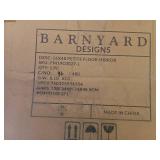 Barnyard Designs 16x48 Leaner Floor Mirror Full Length, Large Rustic Free Standing Leaning Hanging Wood and Metal Long Full Size Farmhouse Wall Mirror for Bedroom Living Room, Brown - Retail: $79