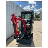 (Unused)- Vicsec -New Mini Excavator 1.0T Color: (Red & Black)VC13C