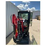 (Unused)- Vicsec -New Mini Excavator 1.0T Color: (Red & Black)VC13C