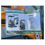 (Unused)- Vicsec -New Mini Excavator 1.0T Color: (Red & Black) - Retail: $0