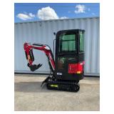 (Unused)- Vicsec -New Mini Excavator 1.0T Color: (Red & Black) - Retail: $0