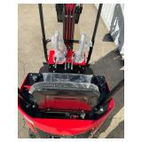(Unused)- New VICSEC VC13-R Mini Excavator Color: (Red) - Retail: $0