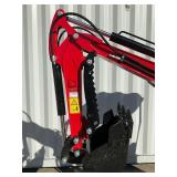 (Unused)- New VICSEC VC13-R Mini Excavator Color: (Red) - Retail: $0