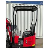 (Unused)- New VICSEC VC13-R Mini Excavator Color: (Red) - Retail: $0