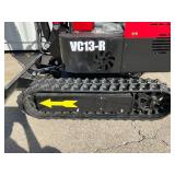 (Unused)- New VICSEC VC13-R Mini Excavator Color: (Red) - Retail: $0