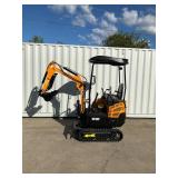 (Unused)- VICSEC - New Mini Excavator VC15P - 1500kg Compact DiggerColor: (Yellow)