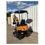 (Unused)- VICSEC - New Mini Excavator VC15P - 1500kg Compact DiggerColor: (Yellow)