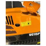 (Unused)- VICSEC - New Mini Excavator VC15P - 1500kg Compact DiggerColor: (Yellow)