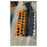(Unused)- 42in Beveled Skid Steer Pallet Fork