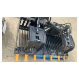 (Unused) - Land Honor (RGB-11-72W) - Heavy Duty Hydraulic Root Rake Grapple Attachment