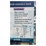 (Unused)- LandHonor - 4.75-12T Industrial Anchor Shackles Set LHR-G209