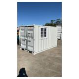 (Unused) - 10ft Storage Container with Window & Side Door - light grayDFCU1665764