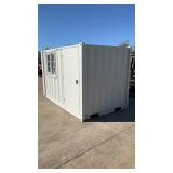 (Unused) - 10ft Storage Container with Window & Side Door - light grayDFCU1665764