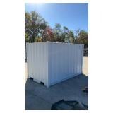 (Unused) - 10ft Storage Container with Window & Side Door - light grayDFCU1665764