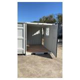 (Unused) - 11ft Storage Container with Window & Side Door - light grayDFCU1665975