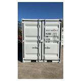 (Unused) - 12ft Storage Container with Window & Side Door - light grayDFCU1666396