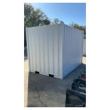 (Unused) - 12ft Storage Container with Window & Side Door - light grayDFCU1666396