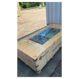 23x22 ft (K2223G) Heavy-Duty Double Garage Metal Shed -(unused)