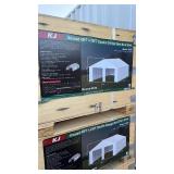 45x25 ft (K4525) Heavy-Duty Double Garage Steel Barn Shed - (Unused) 2 Box Set