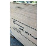 23x22 ft (K2223G) Heavy-Duty Double Garage Metal Shed - (unused)