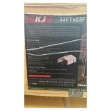 33x25 ft (K3325G) Heavy-Duty Double Garage Steel Barn Shed - (Unused) 2 box set