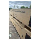 33x25 ft (K3325G) Heavy-Duty Double Garage Steel Barn Shed - (Unused) 2 box set