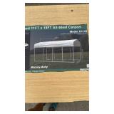 11x19 FT (K1119) Heavy-Duty All-Steel Carport Kit