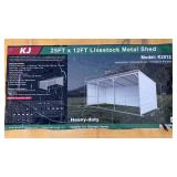 25x12 ft (K2512) Livestock Metal Shed - Unused