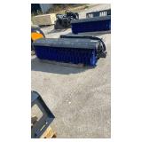(ASSB-72W)72-inch Angle Skid Steer Broom Attachment Unused