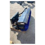 (ASSB-72W)72-inch Angle Skid Steer Broom Attachment Unused