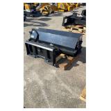 (ASSB-72W)72-inch Angle Skid Steer Broom Attachment Unused