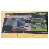 (Unused) - Arteer - (QB-WG-2020) 20x20ft All-Steel Carport with Enclosed Sidewalls