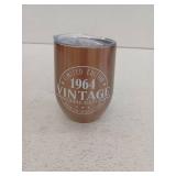 Cutiest Vintage 1964 Wine Tumbler With Lid