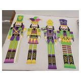 Memorywuu 4 Pcs Mardi Gras Yard Statue Ornaments