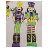 Memorywuu 4 Pcs Mardi Gras Yard Statue Ornaments