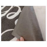 Hello Door Mat, Gray, Approximately 28x17 Inch