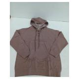 Lylinan Womens Tunic Style Hoodie, Coffee Gray, Small