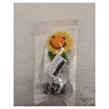 Knit Smiling Sunflower Car Dashboard Decoration