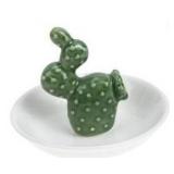 Ceramic Cactus Ring Holder Dish