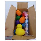 Easter Egg and Peep Bunny Toy Set - 12 Pack