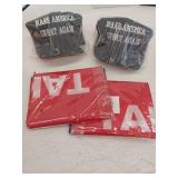 MAGA Political Hats and Flag Lot