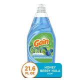 Gain Ultra Liquid Dish Soap, Honey Berry Hula, 21.6 fl oz