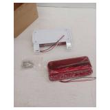 American Flag LED RV Tail Light Kit with Mounting Brackets