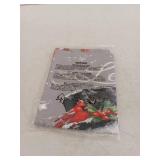 Let it Snow Snowman Holiday Waffle Bathroom Curtains, 2 Panel, 36x24 Inch